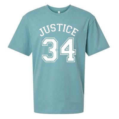 Justice 34 Counts Conviction Trump Sueded Cloud Jersey T-Shirt