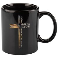 John 3:16 Christian Cross Bible 11oz C Handle Ceramic Mug