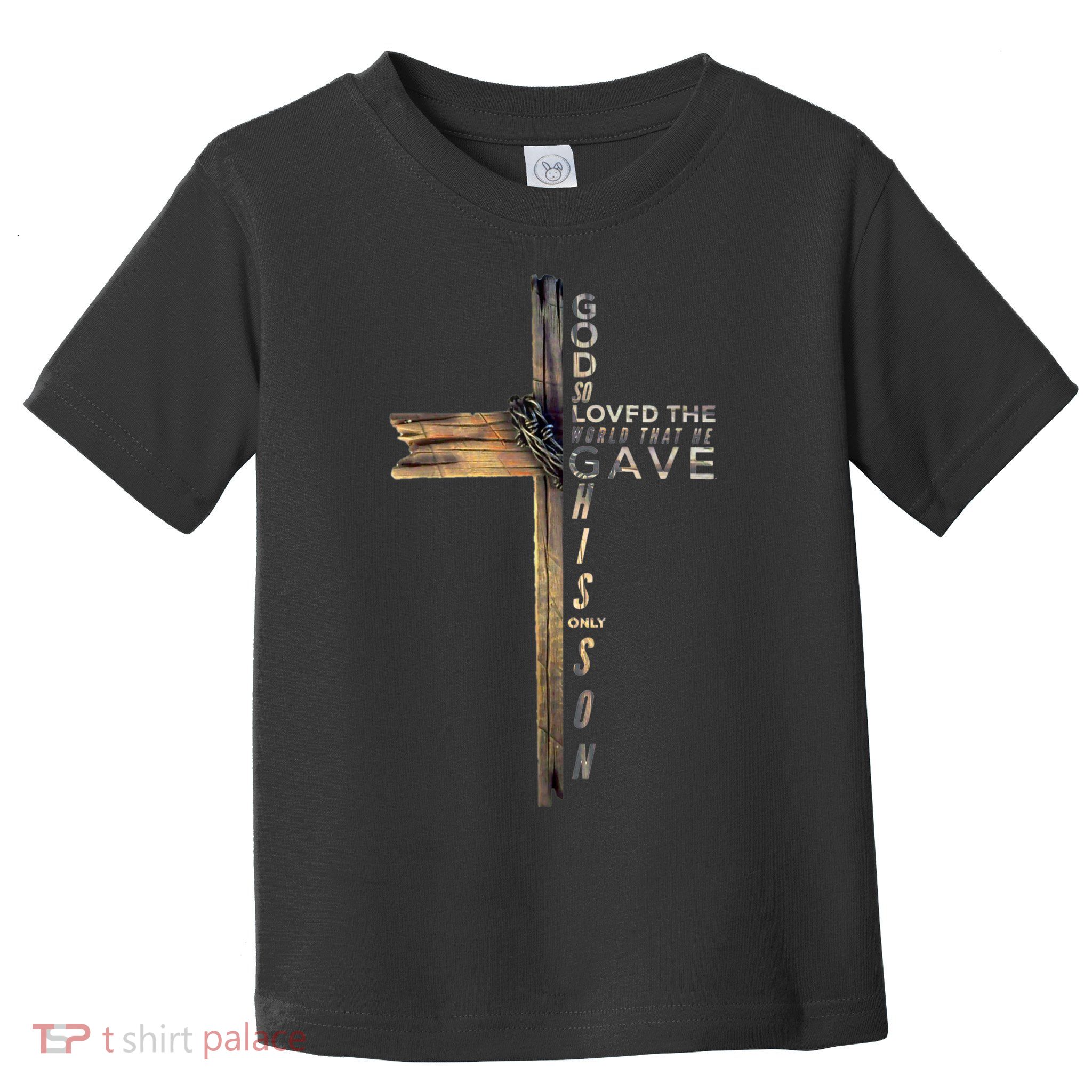 John 3:16 Christian Cross Bible Toddler T-Shirt