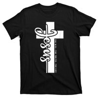 John 3:16 Christian Cross Bible Quote T-Shirt