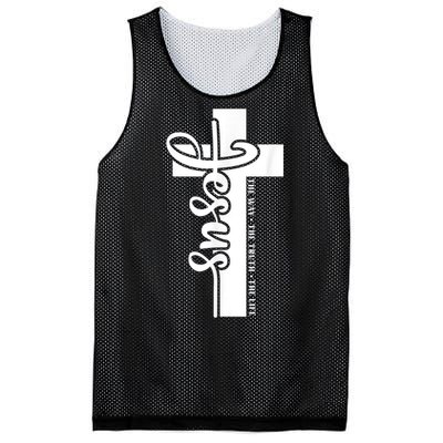 John 3:16 Christian Cross Bible Quote Mesh Reversible Basketball Jersey Tank