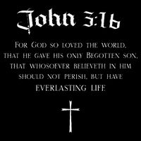 John 316 Christian Bible Verse Wwjd Religious Back Design Backpack