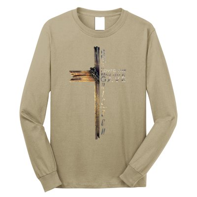 John 316 Christian Cross Bible Long Sleeve Shirt