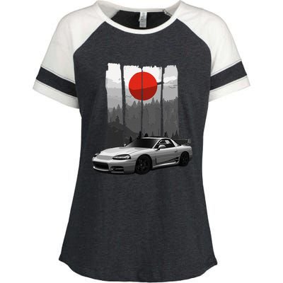 Jdm 3000gt Car Tuning Japan Rising Sun Drift Enza Ladies Jersey Colorblock Tee