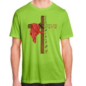 John 3:16 Christian Cross Bible Adult ChromaSoft Performance T-Shirt