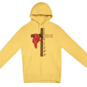 John 3:16 Christian Cross Bible Premium Pullover Hoodie