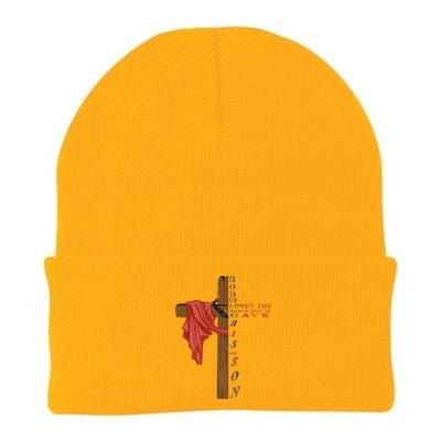 John 3:16 Christian Cross Bible Knit Cap Winter Beanie