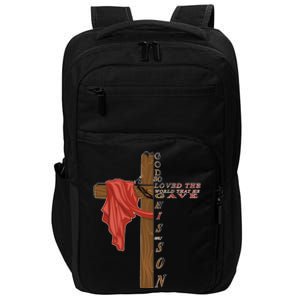 John 3:16 Christian Cross Bible Impact Tech Backpack