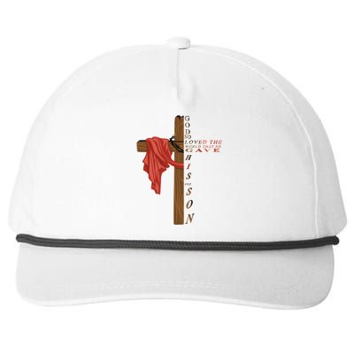 John 3:16 Christian Cross Bible Snapback Five-Panel Rope Hat