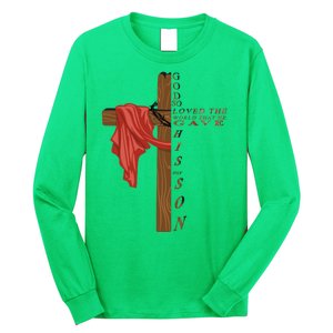 John 3:16 Christian Cross Bible Long Sleeve Shirt