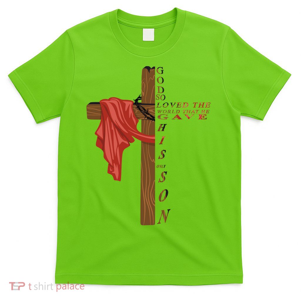 John 3:16 Christian Cross Bible T-Shirt