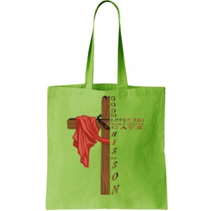 John 3:16 Christian Cross Bible Tote Bag