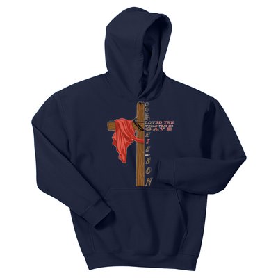 John 3:16 Christian Cross Bible Kids Hoodie