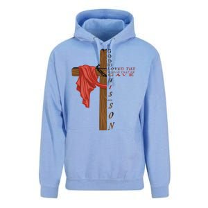 John 3:16 Christian Cross Bible Unisex Surf Hoodie