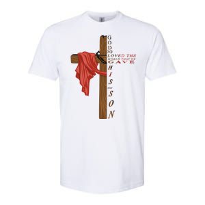 John 3:16 Christian Cross Bible Softstyle CVC T-Shirt