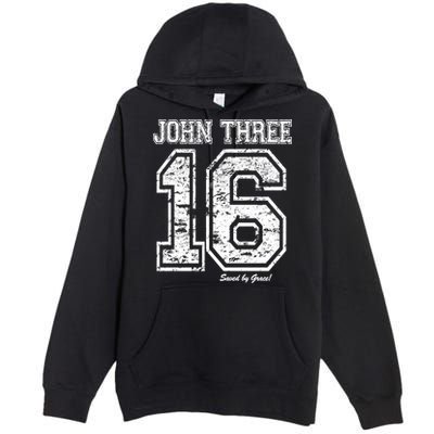 John 3:16 Christian Religious Salvation Gospel Bible Gift Meaningful Gift Premium Pullover Hoodie