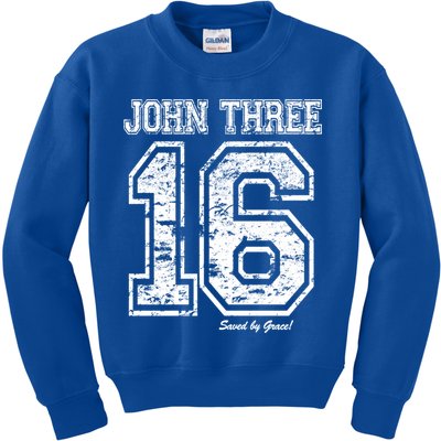 John 3:16 Christian Religious Salvation Gospel Bible Gift Meaningful Gift Kids Sweatshirt