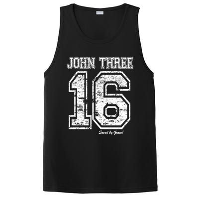 John 3:16 Christian Religious Salvation Gospel Bible Gift Funny Gift PosiCharge Competitor Tank