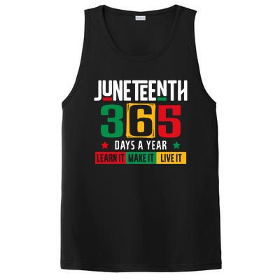 Juneteenth 365 Days Learn It Make It Live It PosiCharge Competitor Tank