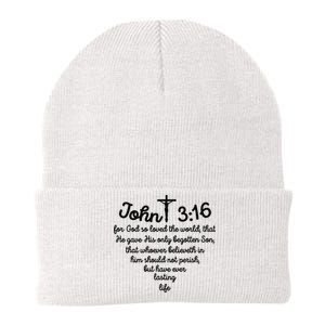 John 316 For God So Loved The World Jesus Christian Knit Cap Winter Beanie