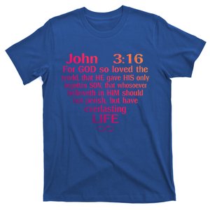 John 3:16 God Loves You Religious Motivational Inspired Great Gift T-Shirt