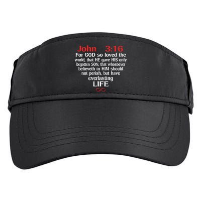 John 3:16 God Loves You Religious Motivational Inspired Gift Adult Drive Performance Visor