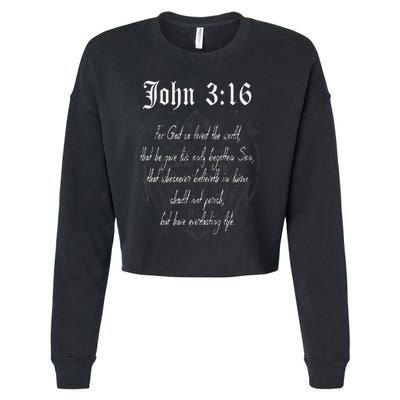 John 316 Cropped Pullover Crew