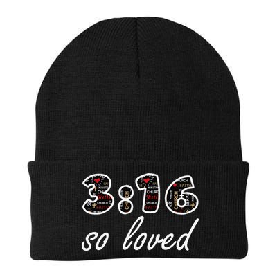 John 316 Jesus Saves Christian Bible Verse Faith Beanie