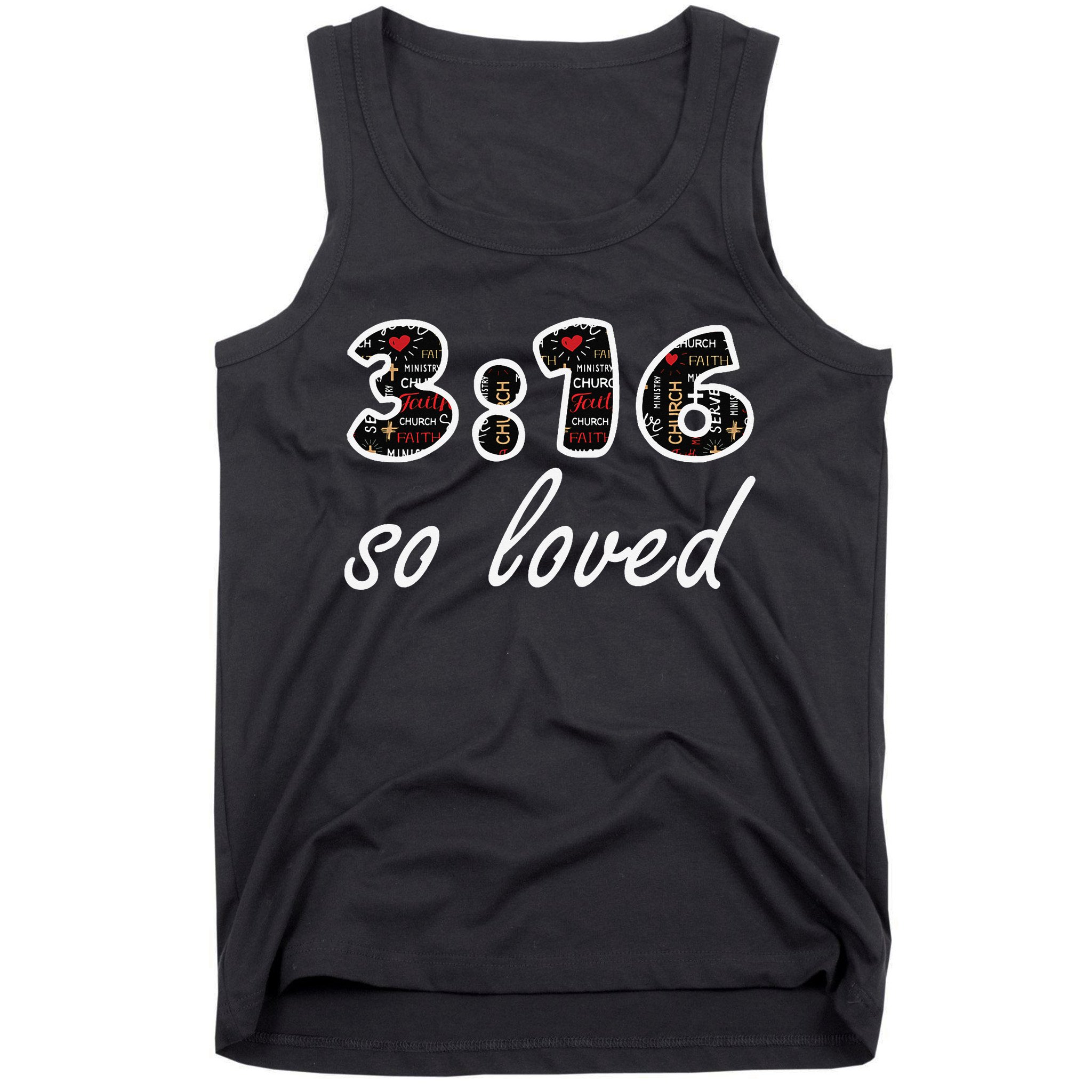 John 316 Jesus Saves Christian Bible Verse Faith Tank Top