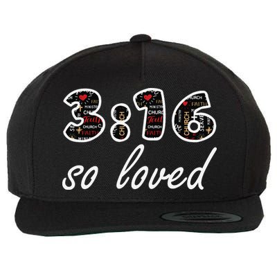 John 316 Jesus Saves Christian Bible Verse Faith Wool Snapback Cap