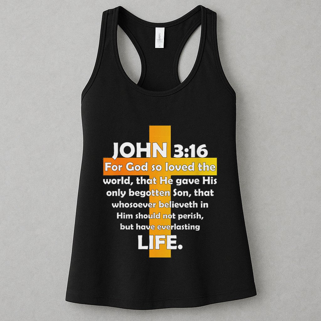 John 316 Kjv Bible Verse Womens Tank Top