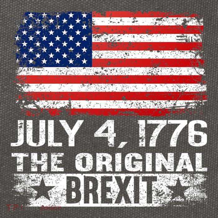 July 4 1776 Original Brexit Independence Day Cotton Canvas Backpack