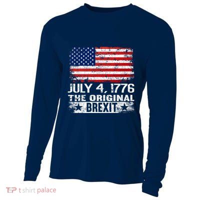 July 4 1776 Original Brexit Independence Day Cooling Performance Long Sleeve Crew
