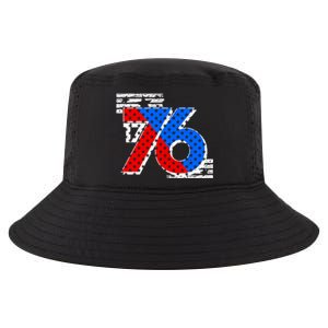 July 4th 1776 Stars And Stripes Cool Comfort Performance Bucket Hat