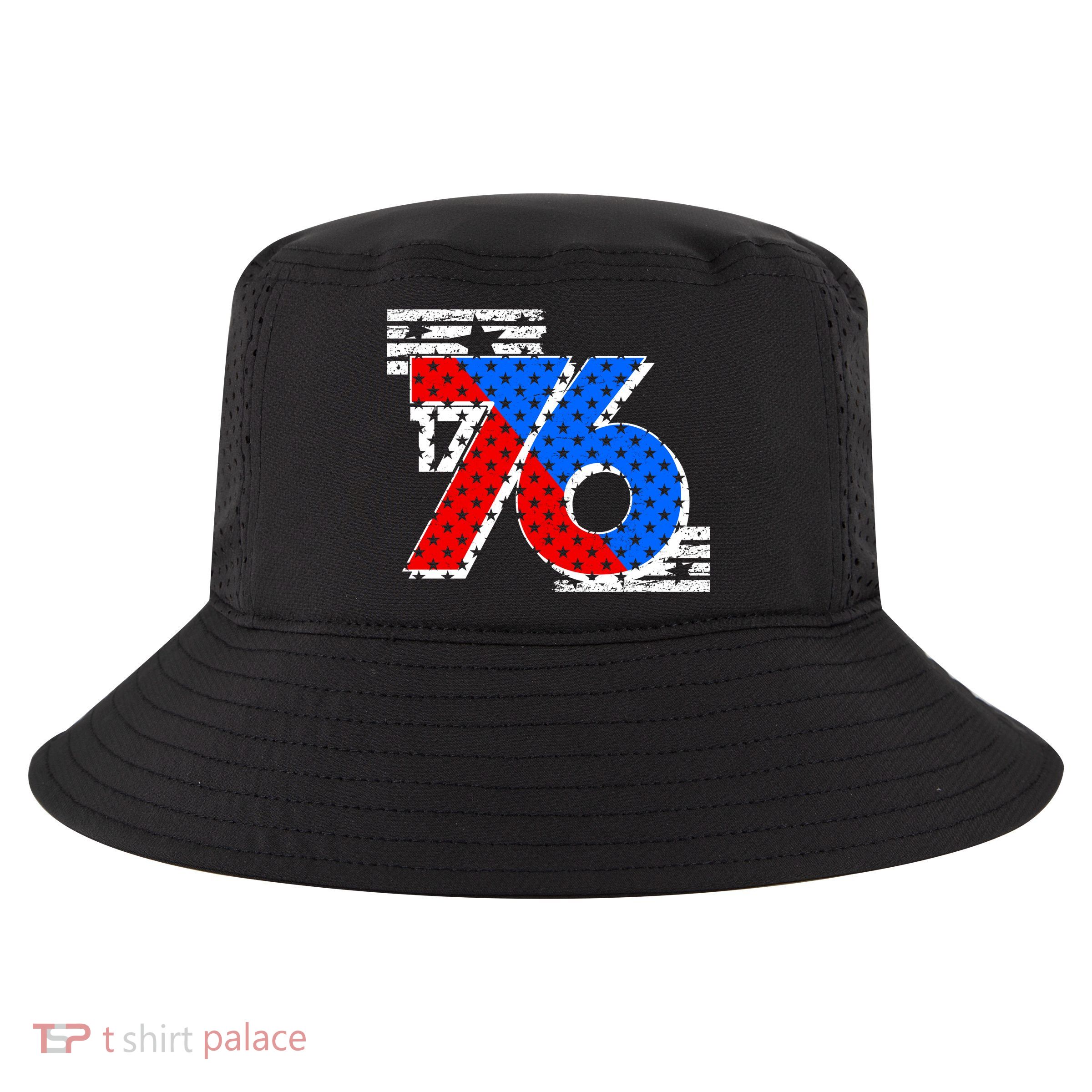 July 4th 1776 Stars And Stripes Cool Comfort Performance Bucket Hat