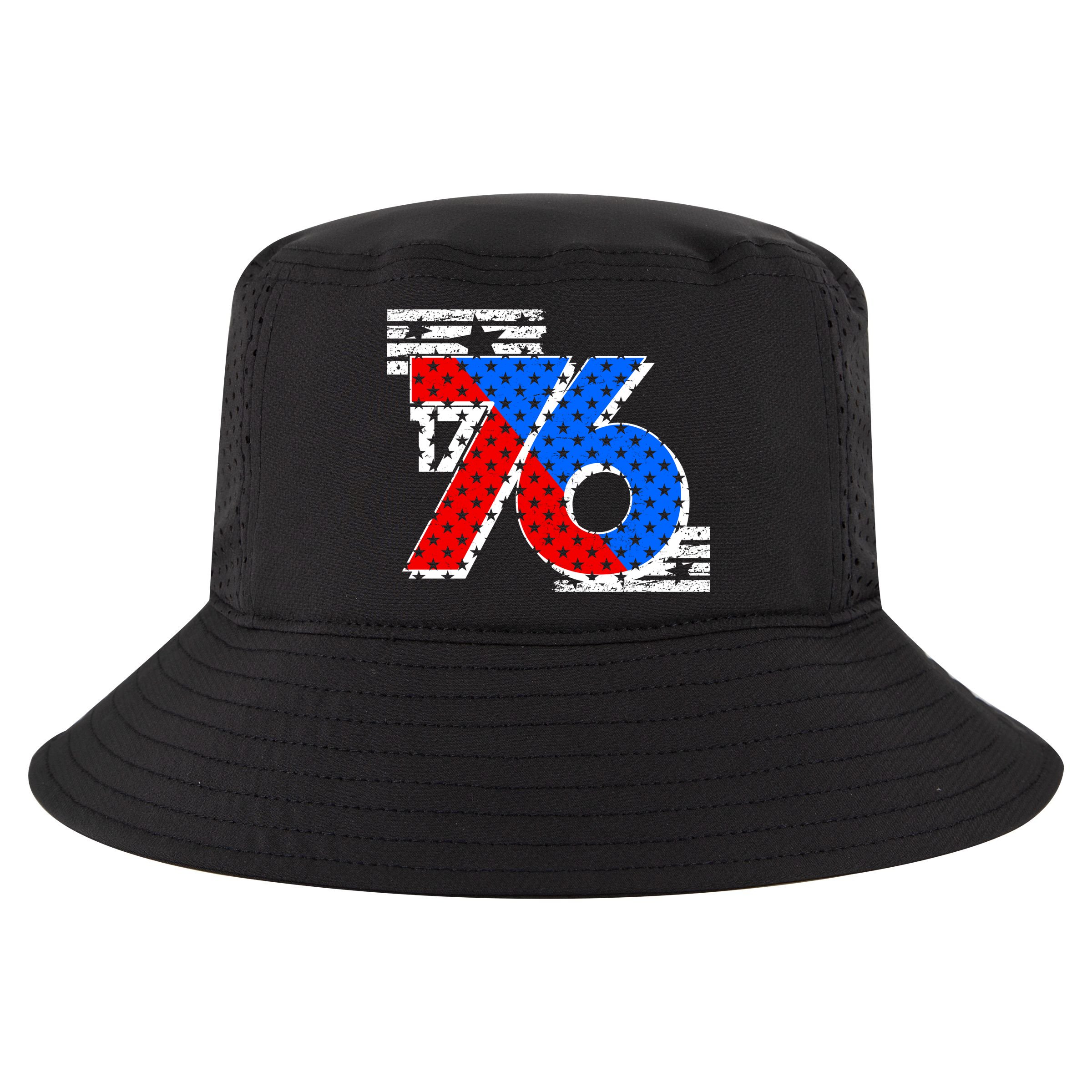 July 4th 1776 Stars And Stripes Cool Comfort Performance Bucket Hat