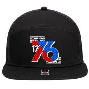 July 4th 1776 Stars And Stripes 7 Panel Mesh Trucker Snapback Hat