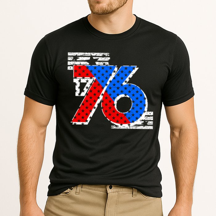 July 4th 1776 Stars And Stripes Cooling Performance Crew T-Shirt
