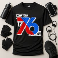 July 4th 1776 Stars And Stripes Cooling Performance Crew T-Shirt