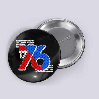 July 4th 1776 Stars And Stripes Button