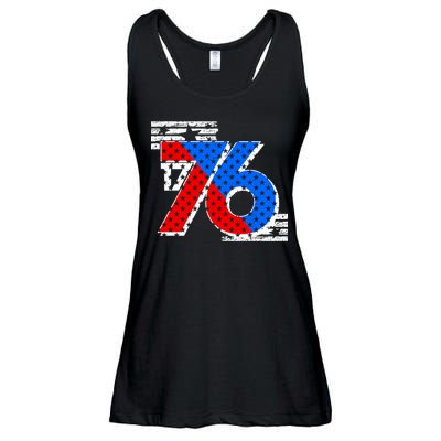 July 4th 1776 Stars And Stripes Ladies Essential Flowy Tank