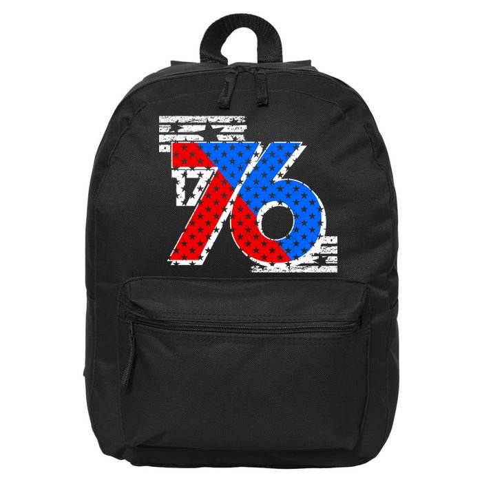 July 4th 1776 Stars And Stripes 16 in Basic Backpack