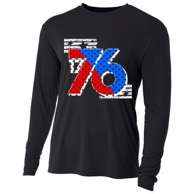 July 4th 1776 Stars And Stripes Cooling Performance Long Sleeve Crew