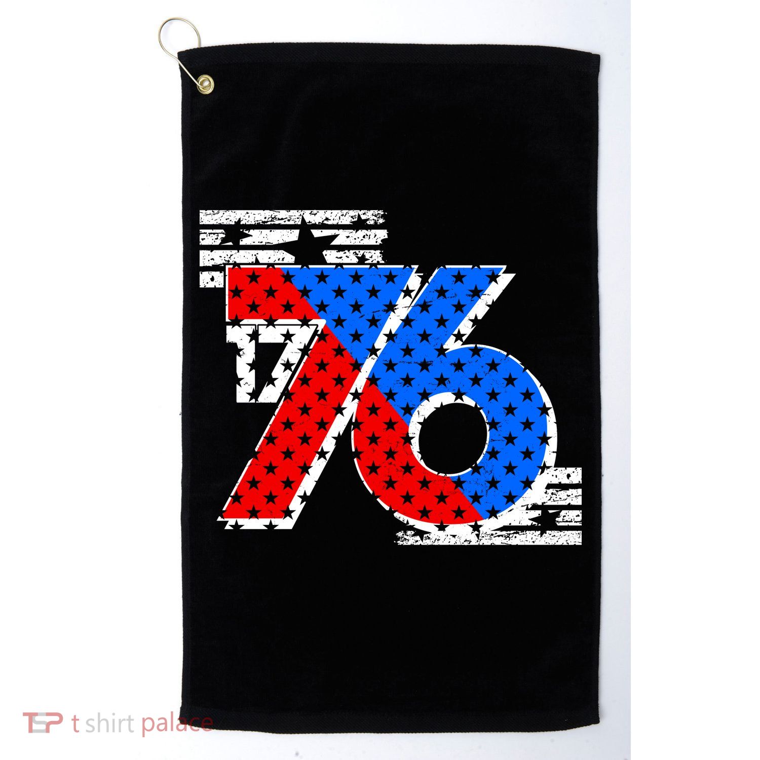 July 4th 1776 Stars And Stripes Platinum Collection Golf Towel