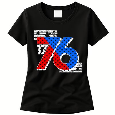 July 4th 1776 Stars And Stripes Womens T-Shirt