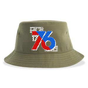 July 4th 1776 Stars And Stripes Sustainable Bucket Hat