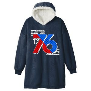 July 4th 1776 Stars And Stripes Hooded Wearable Blanket