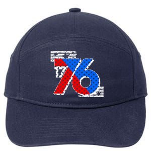 July 4th 1776 Stars And Stripes 7-Panel Snapback Hat