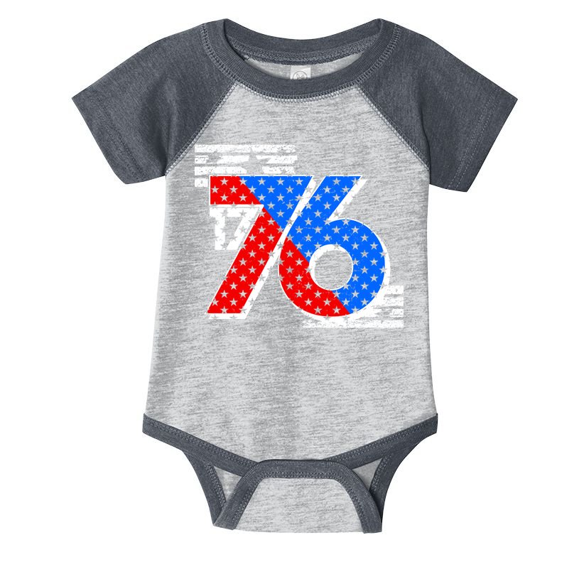 July 4th 1776 Stars And Stripes Infant Baby Jersey Bodysuit