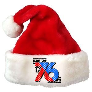 July 4th 1776 Stars And Stripes Premium Christmas Santa Hat